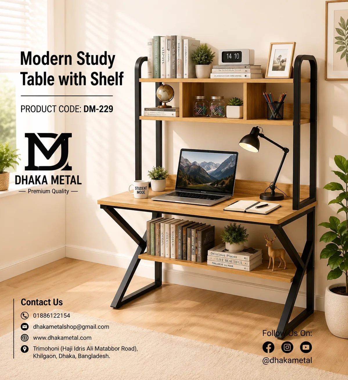 Modern Study Table DM-429